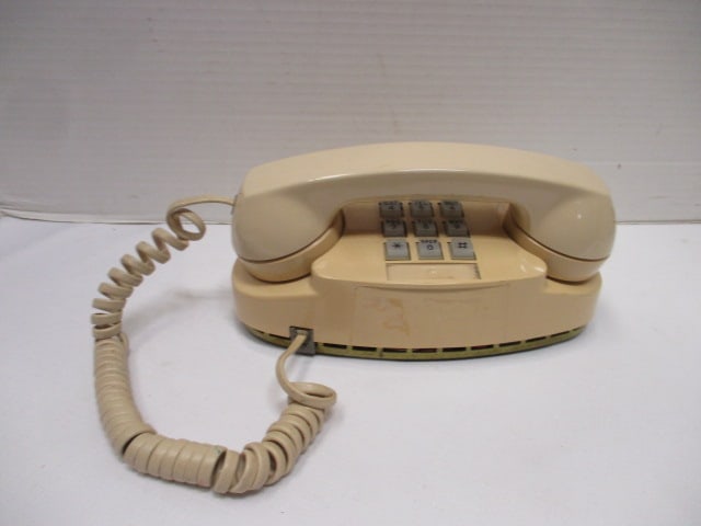Retro Bell System for Western Electric Push Button Desk Telephone Landline: has AT&T sticker on bottom RF87AT06