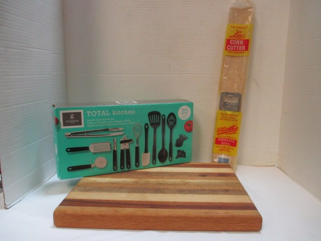 New Old Stock Gibson Home Total Kitchen 20 Piece Prep N' Serve Combo Utensil Set, (1 of 10)