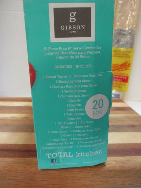 New Old Stock Gibson Home Total Kitchen 20 Piece Prep N' Serve Combo Utensil Set, - 5