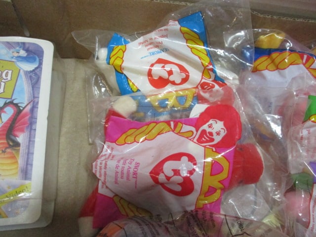 Grouping of 1996 McDonald's Ty Beanie Baby Happy Meal Toys and Two Walt Disney - 5