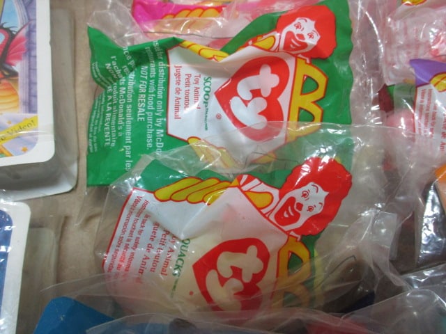 Grouping of 1996 McDonald's Ty Beanie Baby Happy Meal Toys and Two Walt Disney - 6