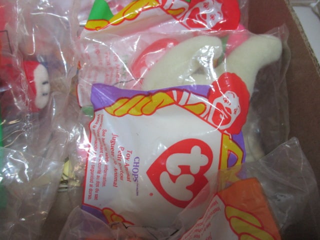 Grouping of 1996 McDonald's Ty Beanie Baby Happy Meal Toys and Two Walt Disney - 8