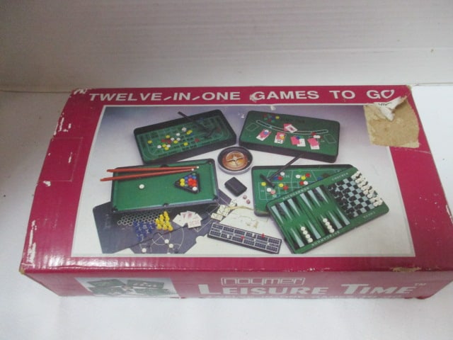 Leisure Time Twelve-in-One Games to Go Set in Original Box (1 of 6)
