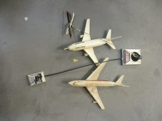 "United" and "TWA" Model Airplanes and VertiBird Air Police Battery Operated (1 of 10)