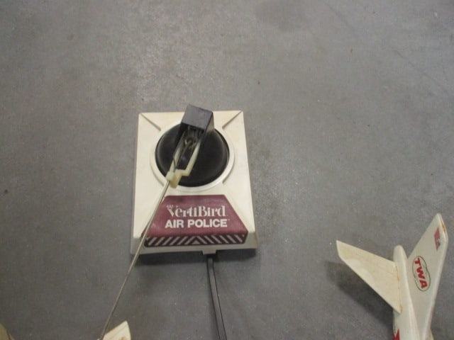 "United" and "TWA" Model Airplanes and VertiBird Air Police Battery Operated - 2