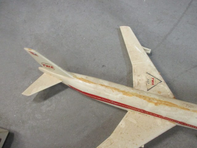 "United" and "TWA" Model Airplanes and VertiBird Air Police Battery Operated - 7