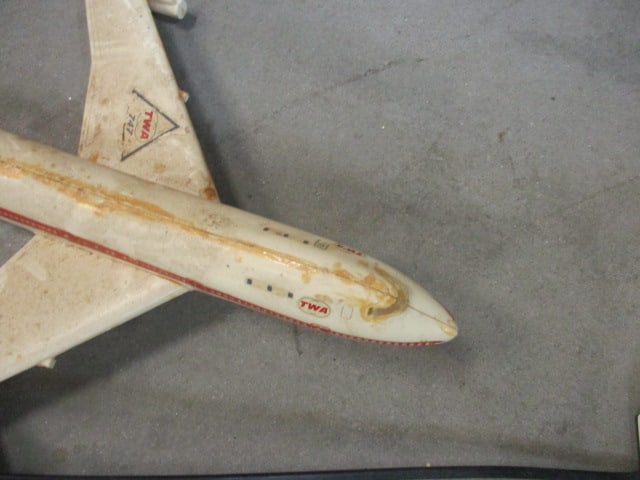 "United" and "TWA" Model Airplanes and VertiBird Air Police Battery Operated - 8