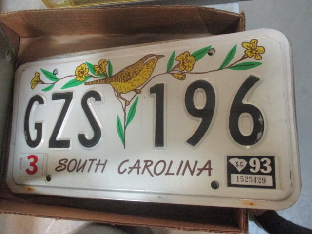 Florida and South Carolina License Plates - 3