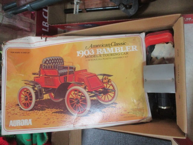 Aurora American Classic 1903 Rambler Model Car Set and Nacoral 1908 Fiat Brevetti Model (1 of 5)