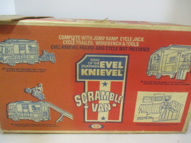 1970's "Evel Knievel"Jigsaw Puzzle and Ideal No. 3408-2 "Scramble Van" in Original Box - 4