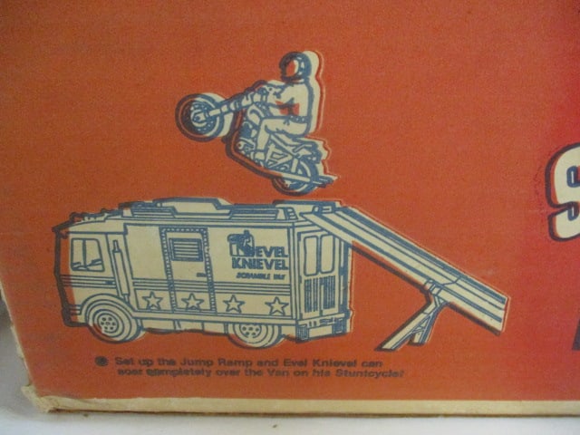 1970's "Evel Knievel"Jigsaw Puzzle and Ideal No. 3408-2 "Scramble Van" in Original Box - 7