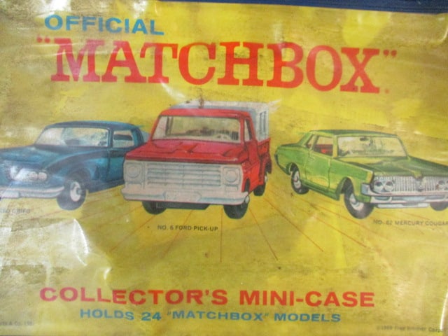 1969 Official "Matchbox" Collector's Mini Case with 1:64 Scale Diecast Cars - 2
