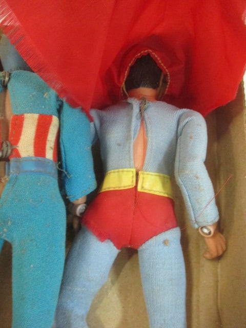 1973 MCG Jointed "Captain America" and "Super-Man" Jointed Action Figures - 6