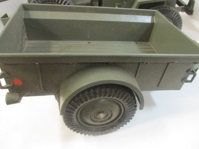 1970's Hasbro "Official GI Joe" Large Scale Military Jeep and Trailer - 2