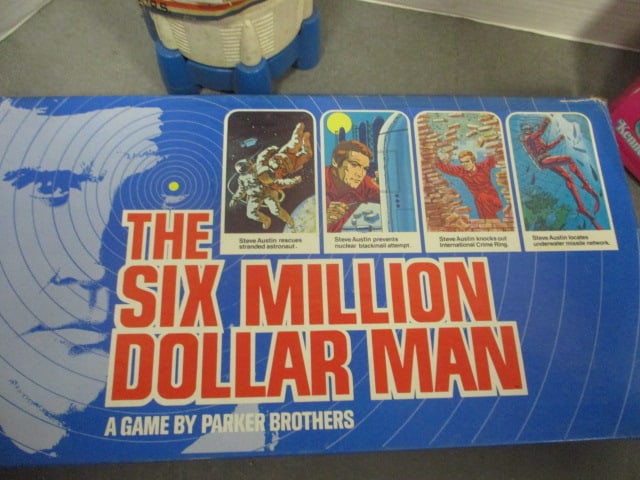 1975 Parker Brothers "The Six Million Dollar Man" Board Game, 1970's "Six Million Dollar Man - 2