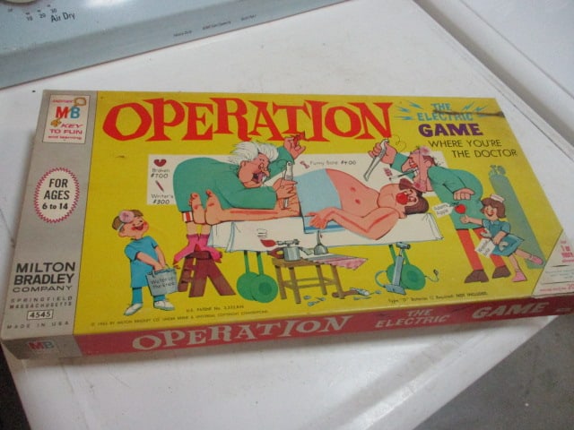 1960's Milton Bradley "Operation" and "Battleship" Board Games and Parker Games "Sorry!" - 9