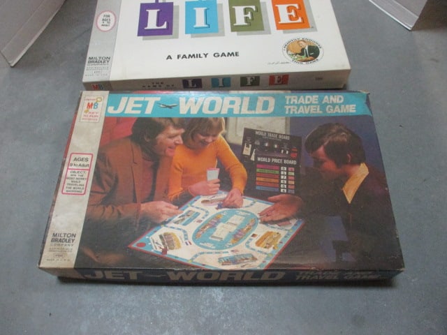 1970's Milton Bradley "LIFE" and "Jet World" Board Games - 5