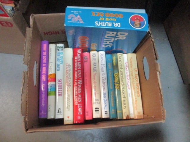 Grouping of Couple's and Relationship Books and 1985 "Dr. Ruth's Game of Good Sex" (1 of 5)