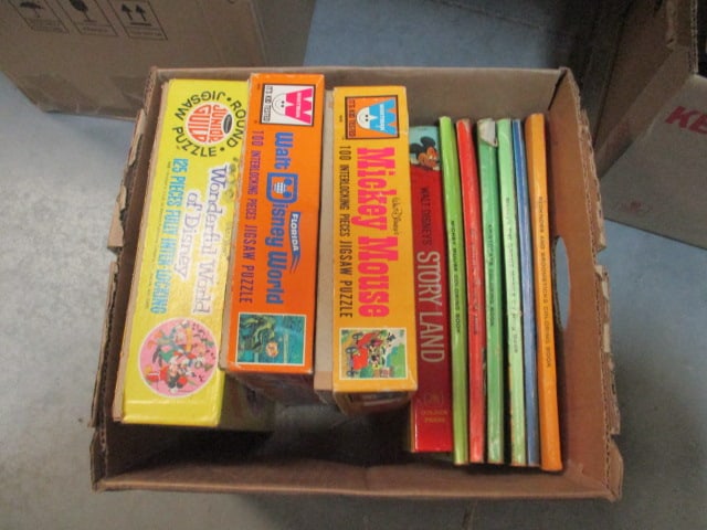 1960's Walt Disney Character Puzzles, Story Book and Coloring Books (1 of 8)