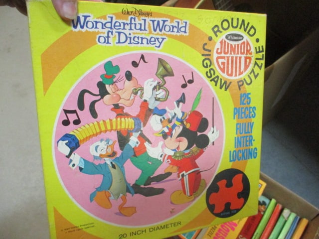 1960's Walt Disney Character Puzzles, Story Book and Coloring Books - 2