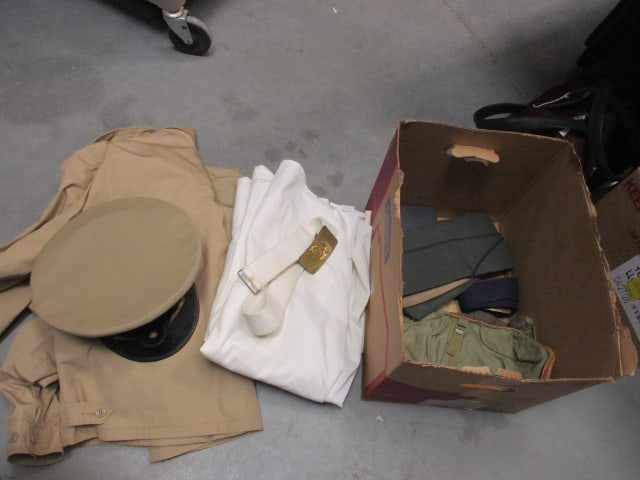 Vintage US Naval Summer Uniform, Jacket, Officer Hat, Garrison Envelope Hats, (1 of 13)