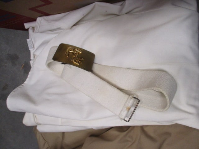 Vintage US Naval Summer Uniform, Jacket, Officer Hat, Garrison Envelope Hats, - 5