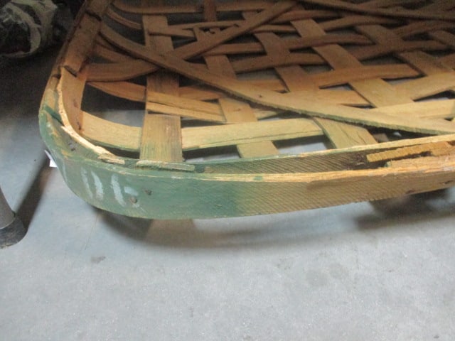 Vintage Split Oak Cotton Basket - 2