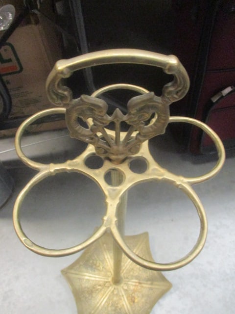 Brass Umbrella Shape Umbrella Stand - 2