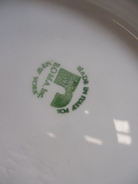 Roma Italian Pottery Spongeware Design Pasta Bowl - 4