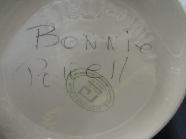 Roma Italian Pottery Blue Stripe Design Bowl - 4