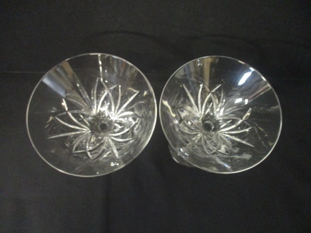 Pair of Marquis by Waterford "Brookside" Crystal Martini Stem Glasses - 2