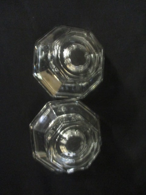 2 Pairs of Art Deco Glass Candle Holders - 4