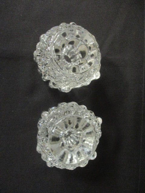 2 Pairs of Art Deco Glass Candle Holders - 8