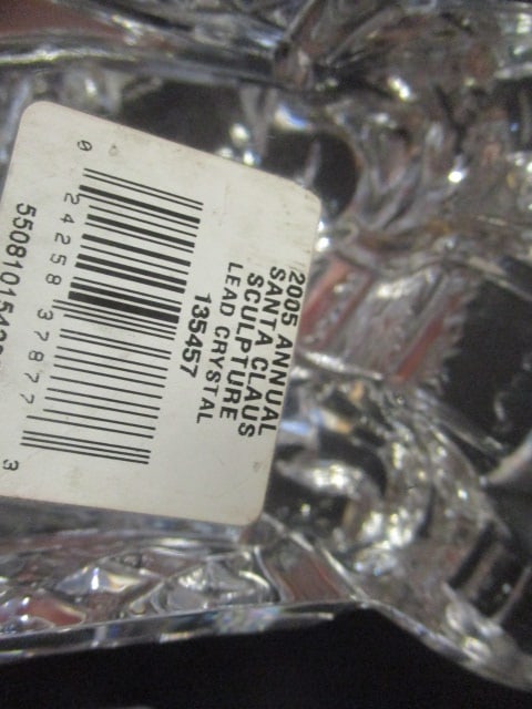 Waterford "2005 Annual Santa Claus" Crystal Sculpture - 5