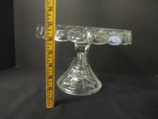 Vintage Indiana Glass "Constellation" Pedestal Cake Stand - 4