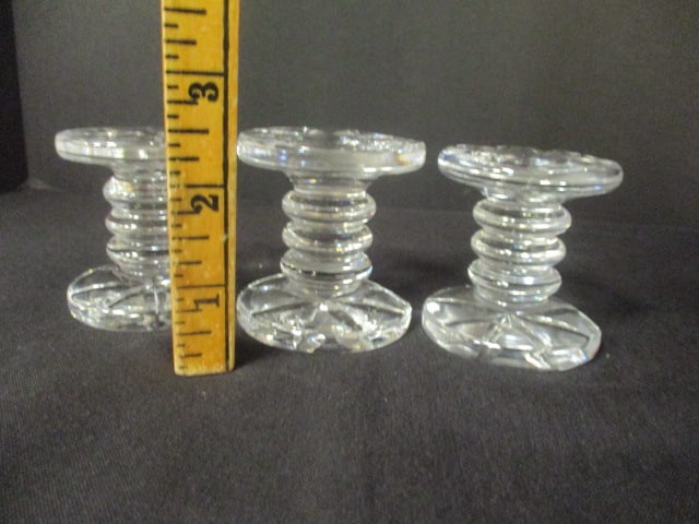 3 Waterford Crystal Knife Rests - 4