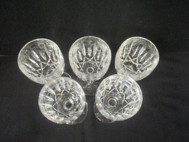 Set of 5 Waterford "Kildare" Crystal Claret Stem Glasses - 2