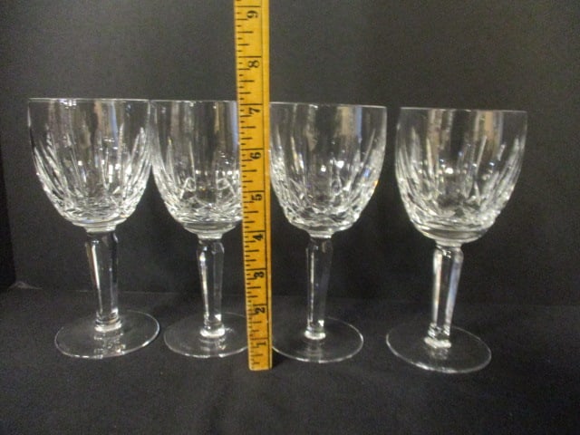 Set of 4 Waterford "Kildare" Crystal Wine Stem Glasses - 6