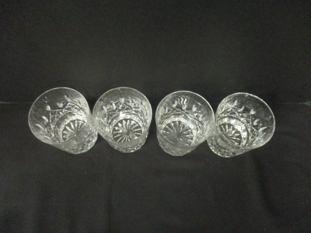 Set of 4 Waterford "Lismore" Crystal Double Old Fashioned Glasses - 2
