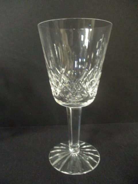 Set of 4 Waterford "Lismore" Crystal Claret Stem Glasses - 3