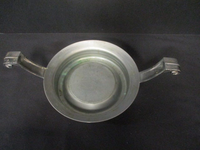 Art Deco Manning Bowman Ceramic Green Bowl with Stainless Lid and Holder - 4