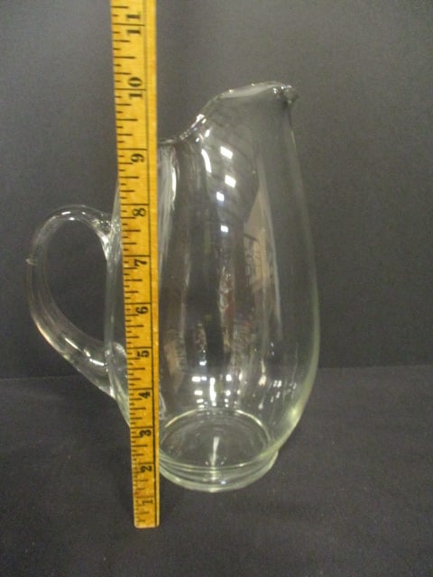 Crown Clear Glass Pitcher with Folded Spout - 5
