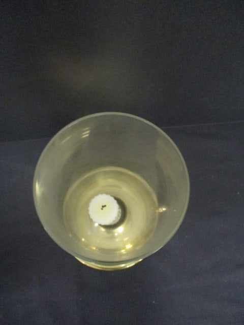 Baldwin Brass Candle Holder with Glass Hurricane - 2