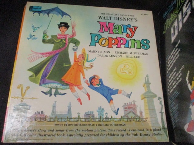 Collection of Vintage Children's LP Vinyl Records - includes Disney Storybook Albums - 8