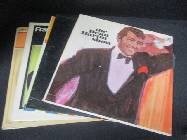 Collection of Vintage Frank Sinatra and Dean Martin LP Vinyl Records: see pictures and preview for selection and condition