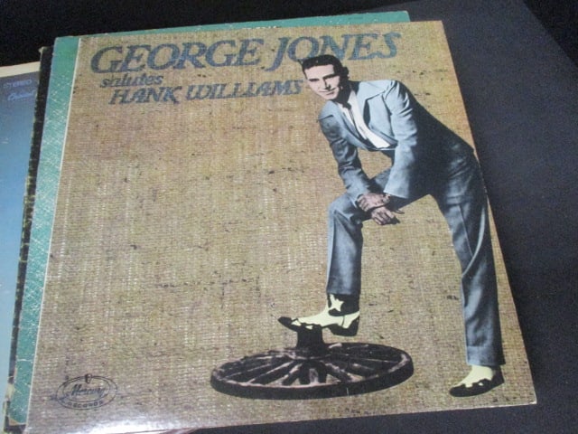 Grouping of Vintage Classic Country LP Vinyl Records - George Jones, Patsy Cline, etc. - 2