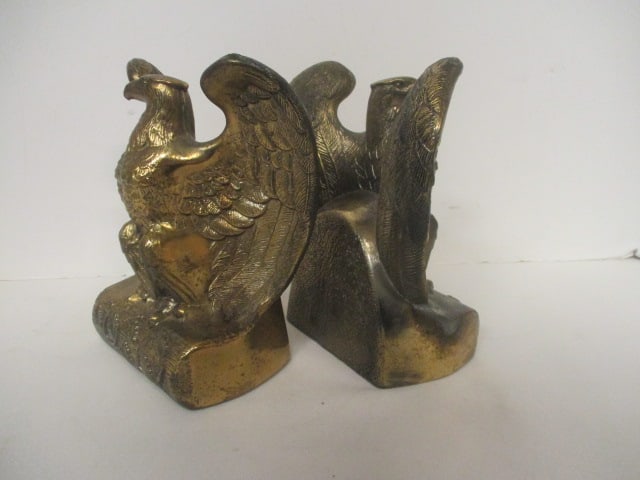 Pair of Vintage Brass Eagle Bookends (1 of 5)