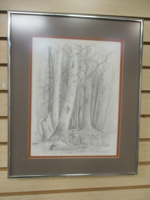 Framed and Matted "Trees" by Jim Hubbard Print - Signed and Numbered (1 of 5)