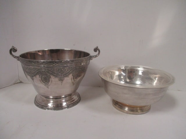 Vintage Wilcox and Gorham Silverplated Bowls: 3" and 4 3/4"