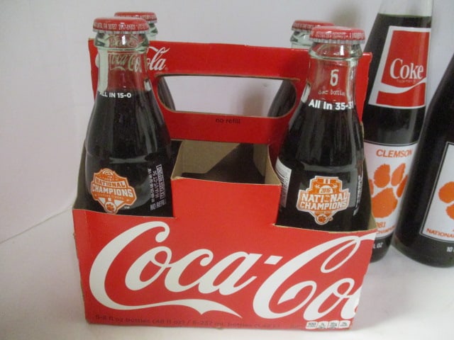 Clemson "National Champions" Unopened Coca-Cola and Pepsi Bottles and Can - 2